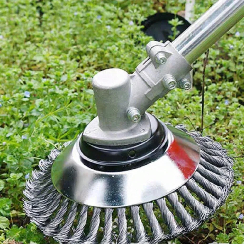 Wire Weeding Wheel for Lawn Mower – Garden Cleaner