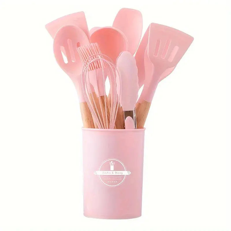 Silicone Kitchen Utensils Set – 12 Pieces