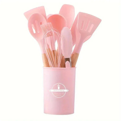 Silicone Kitchen Utensils Set – 12 Pieces