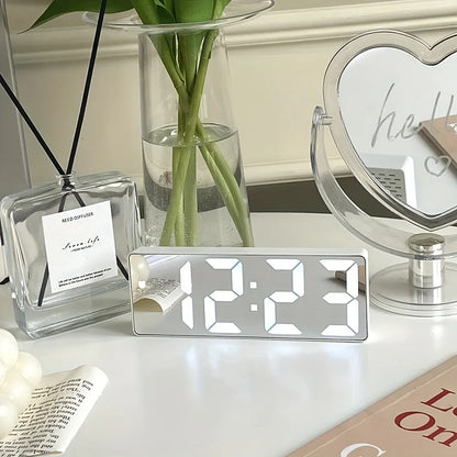 Minimalist Mirror Alarm Clock