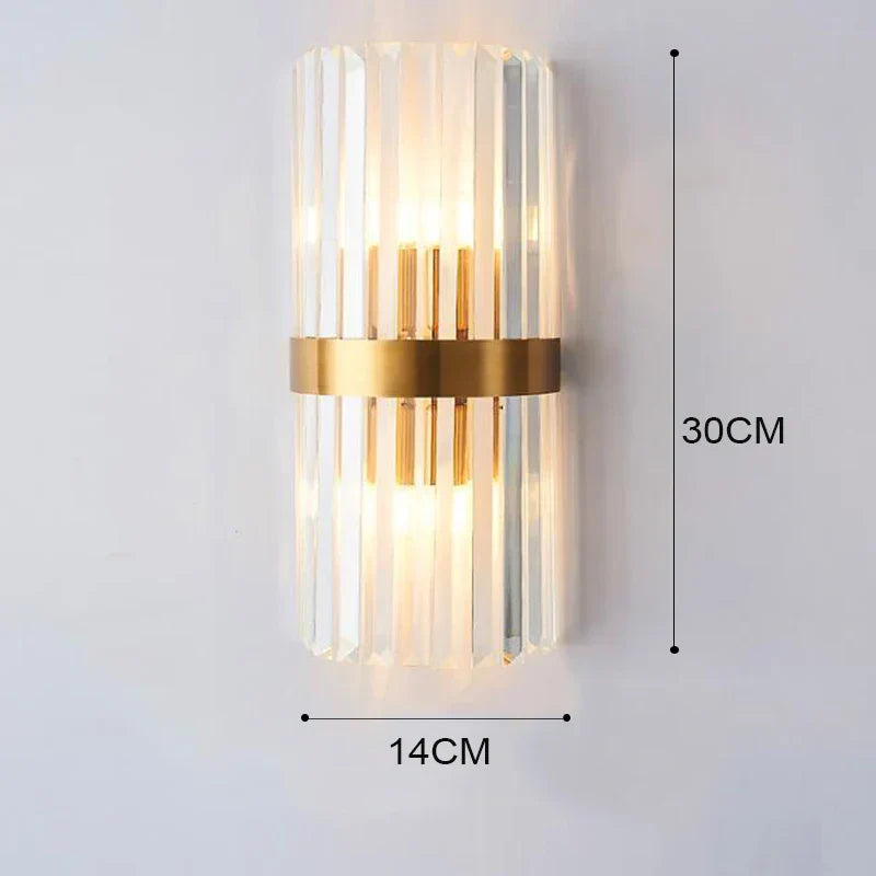 Gold LED Wall Lamp Elegant Indoor Lighting