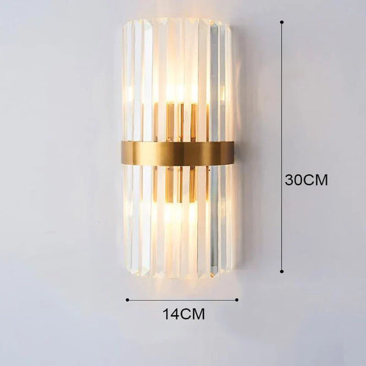 Gold LED Wall Lamp Elegant Indoor Lighting