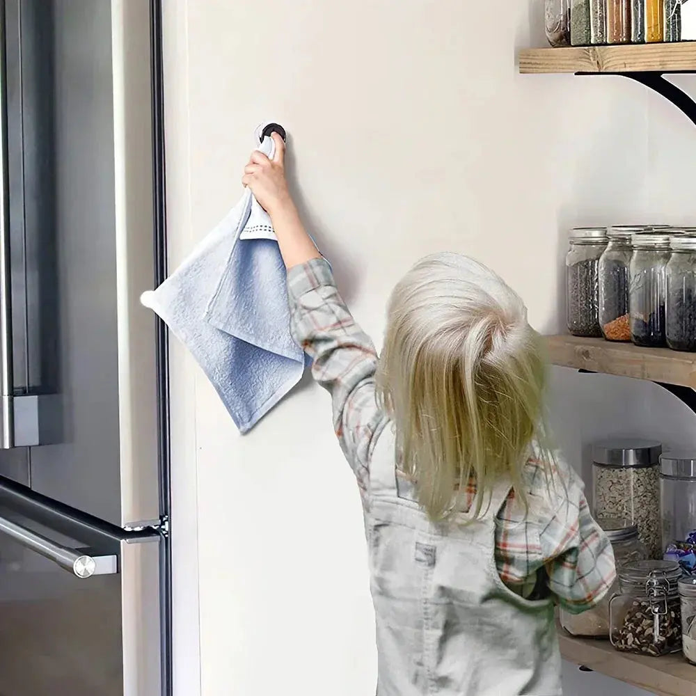 Adhesive Round Towel Holder – 2 Pieces