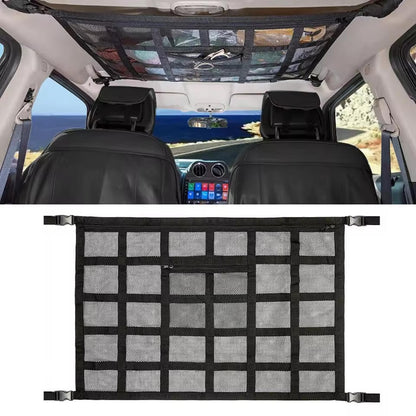 Elastic Interior Cargo Net for Car Storage