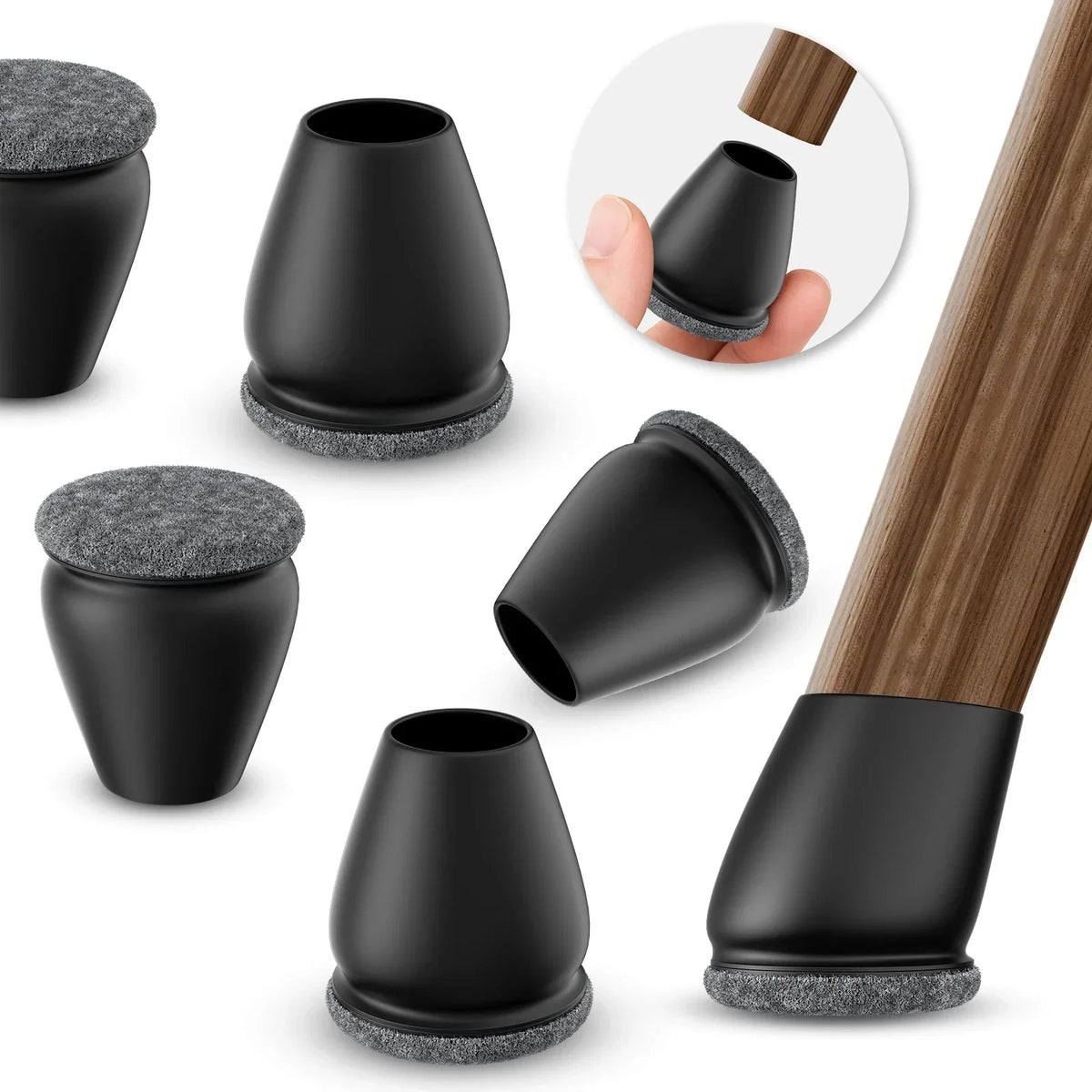 Chair Leg Protectors – 8 Pieces
