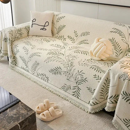 Chenille Jacquard Couch Cover