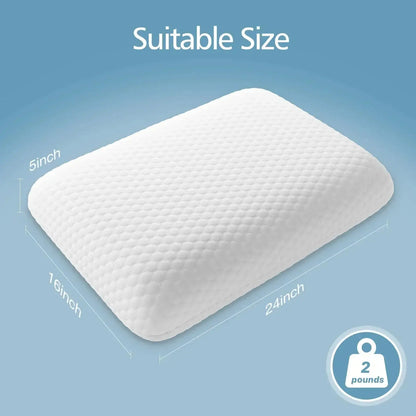 Ventilated Gel Memory Foam Pillow with Washable Cover
