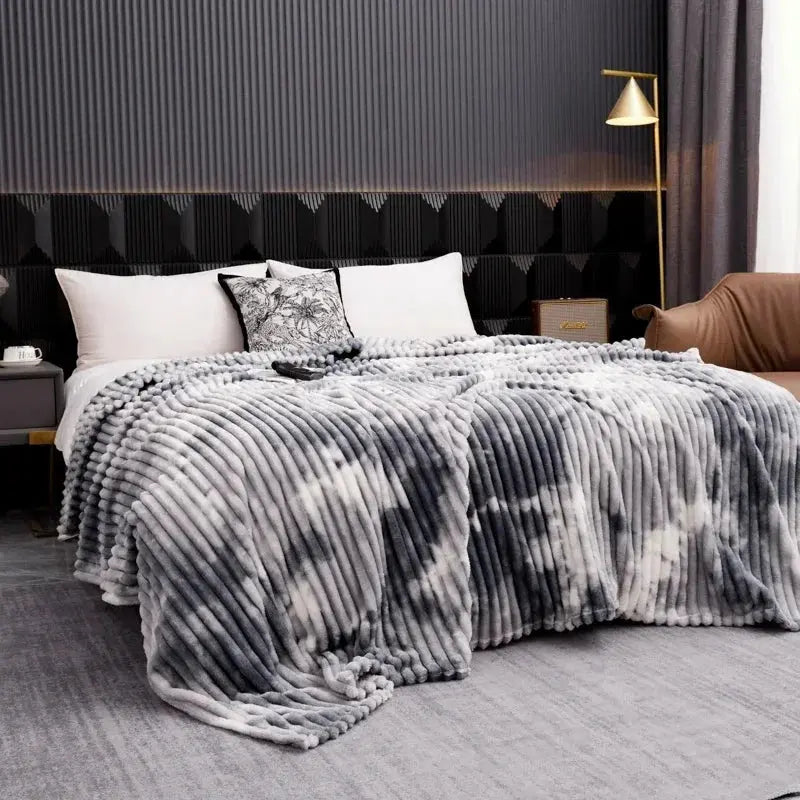 Tie Dye Thick Flannel Fleece Blanket