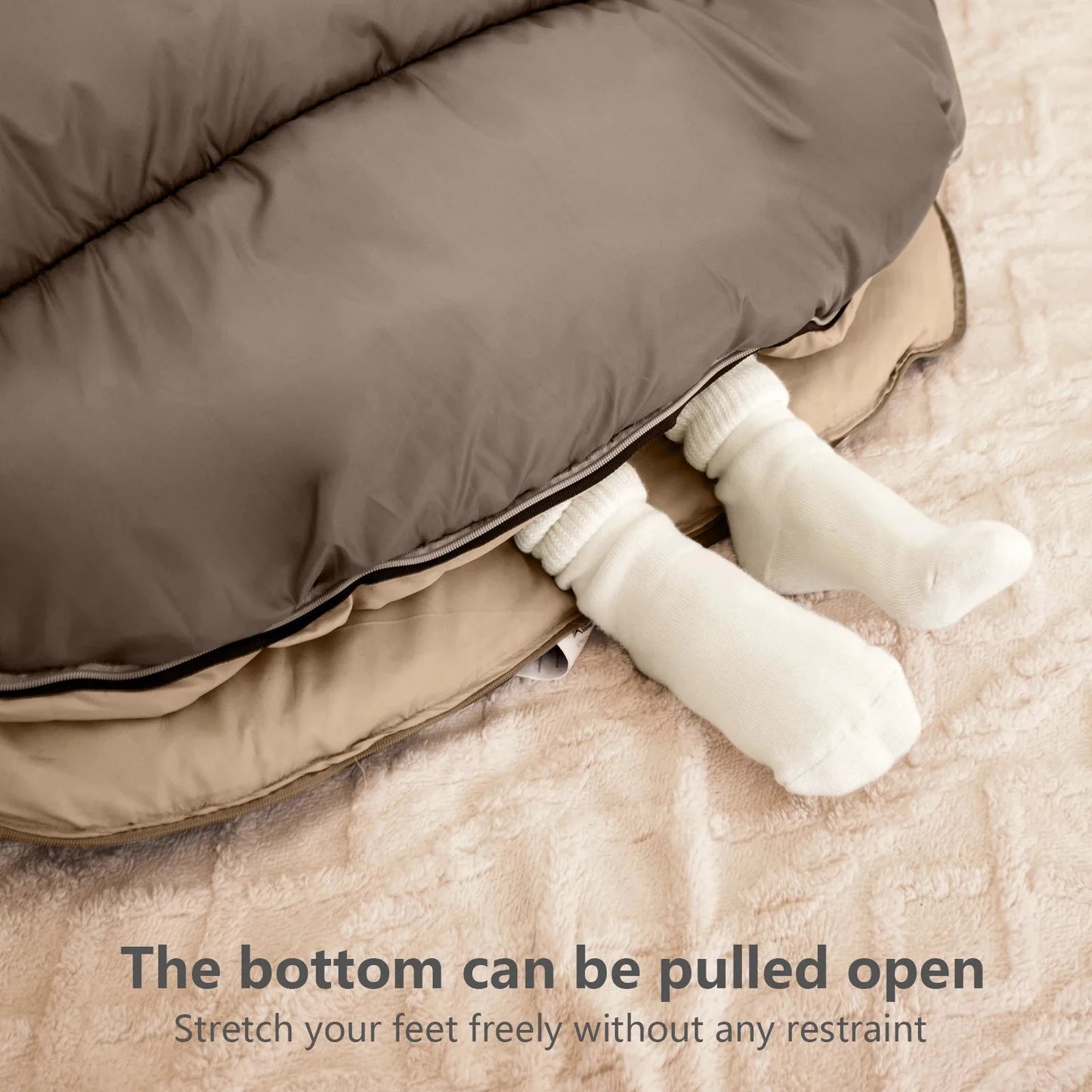 Camping Sleeping Bag 100 cm Wide for 4 Seasons