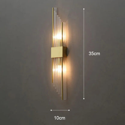 Gold LED Wall Lamp Elegant Indoor Lighting