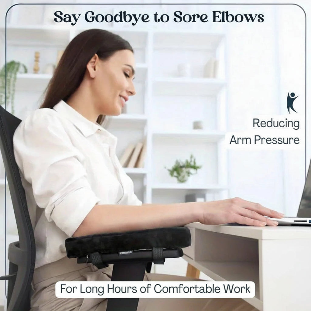 Armrest Pads for Office Chair for Elbow & Arm Comfort