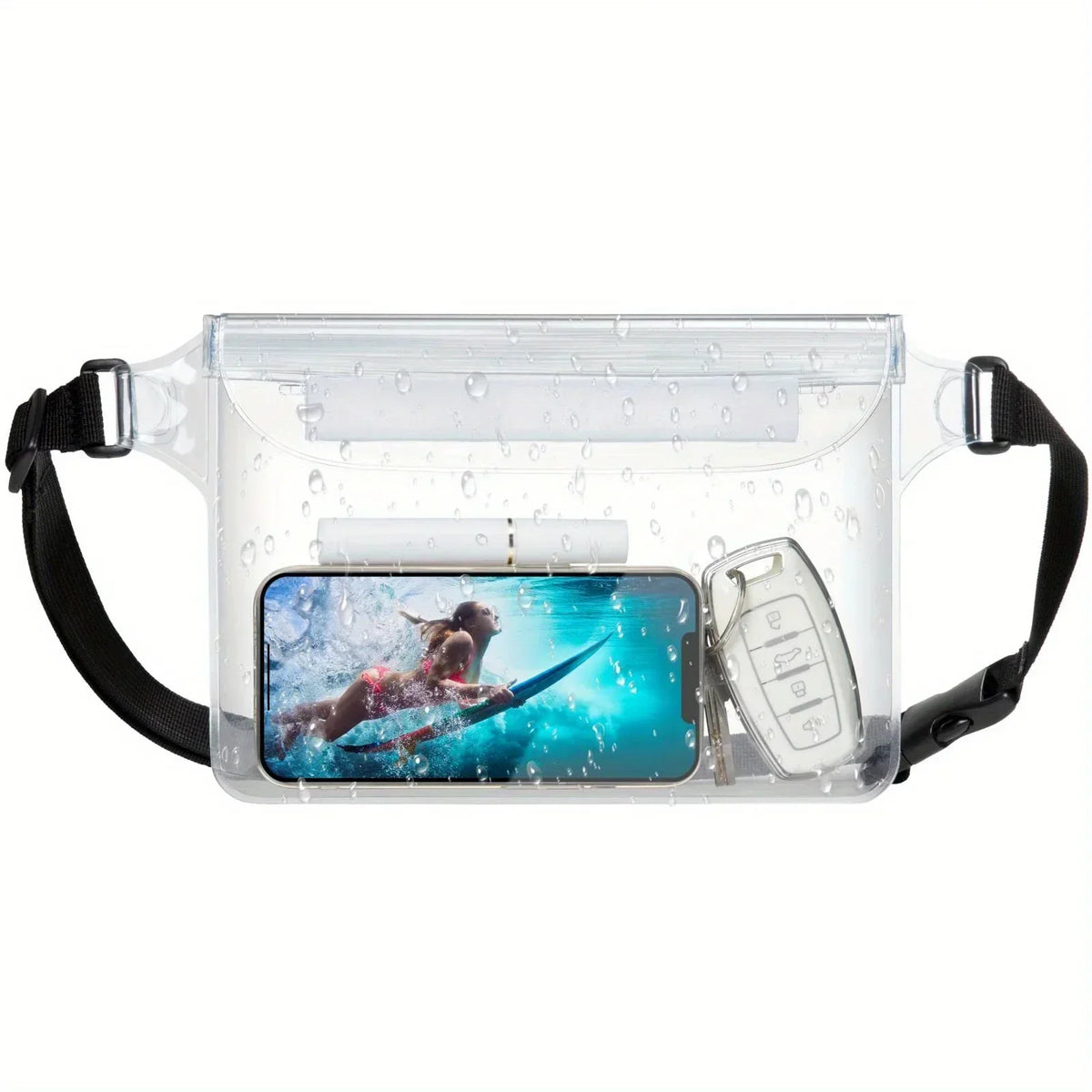 Water-Resistant Waist Pouch with Triple Seal