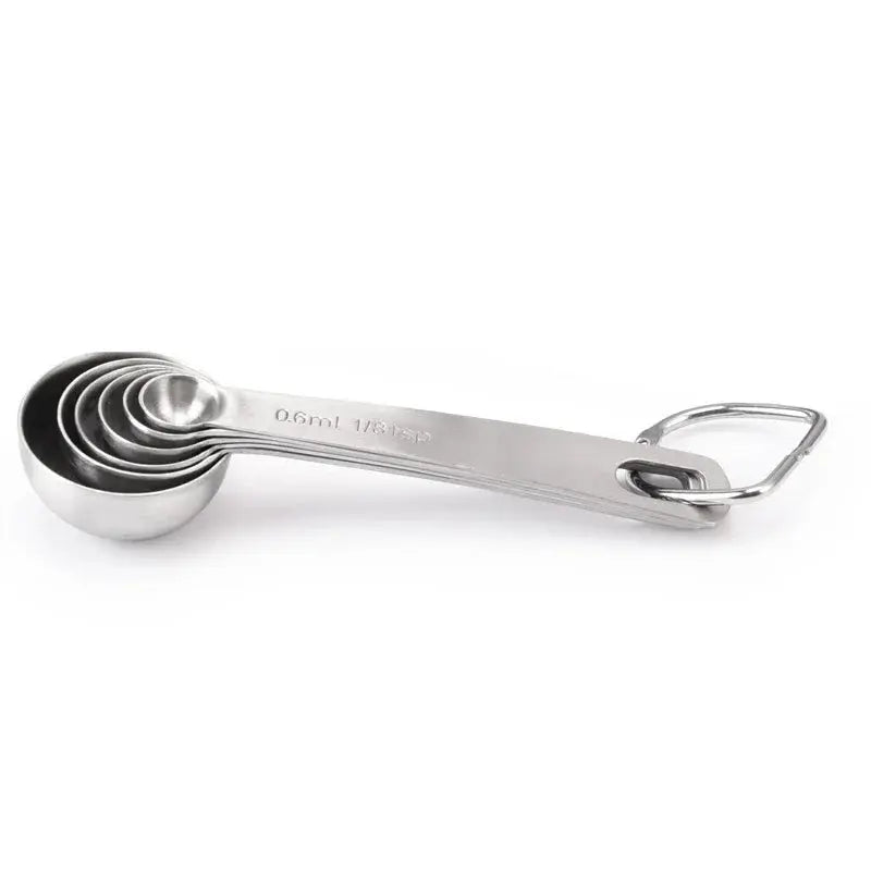 Stainless Steel Measuring Spoons Set – 6 Pieces