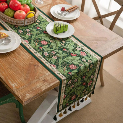 Plant Tassel Table Runner