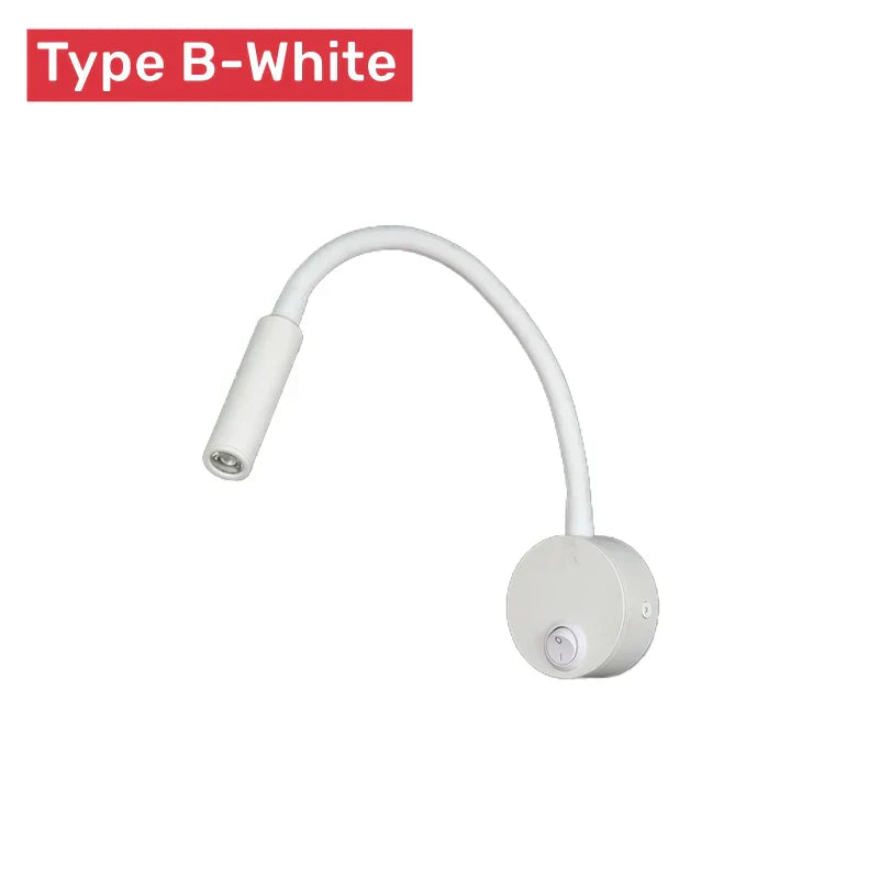 Flexible LED Reading Wall Lamp with Switch