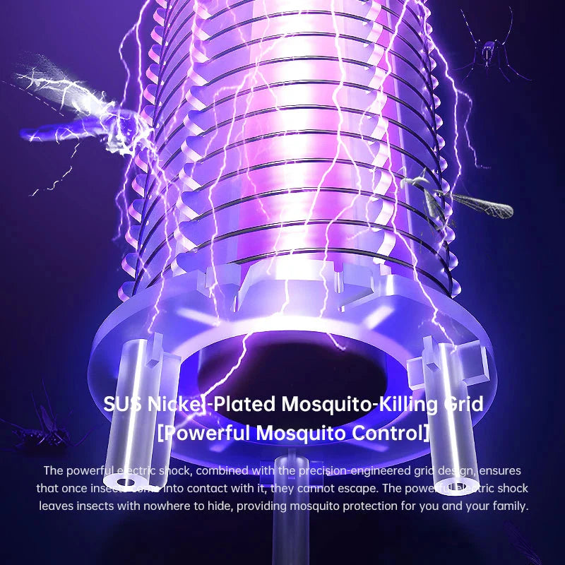 Electric insect killer with UV light and battery