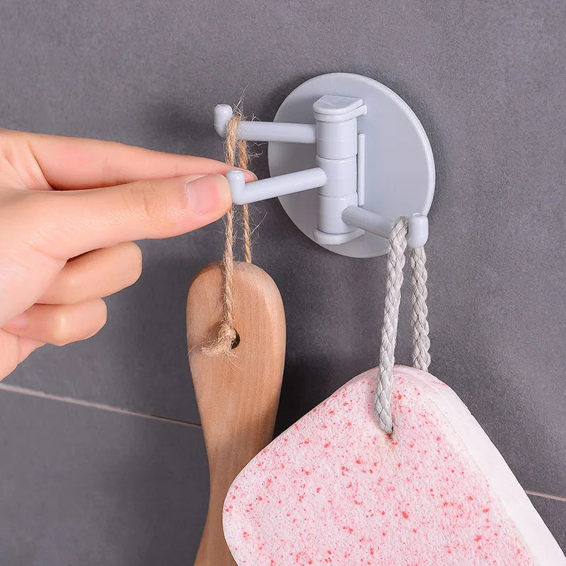 Rotating Adhesive Hooks – 3 Pieces