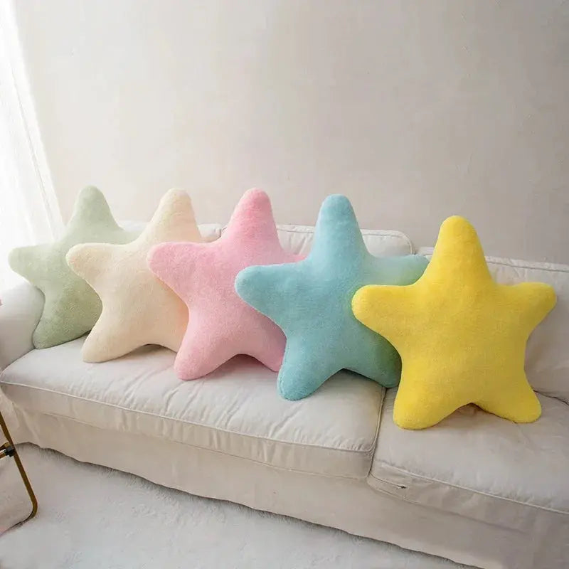 Plush Star Soft Decorative Throw Pillow