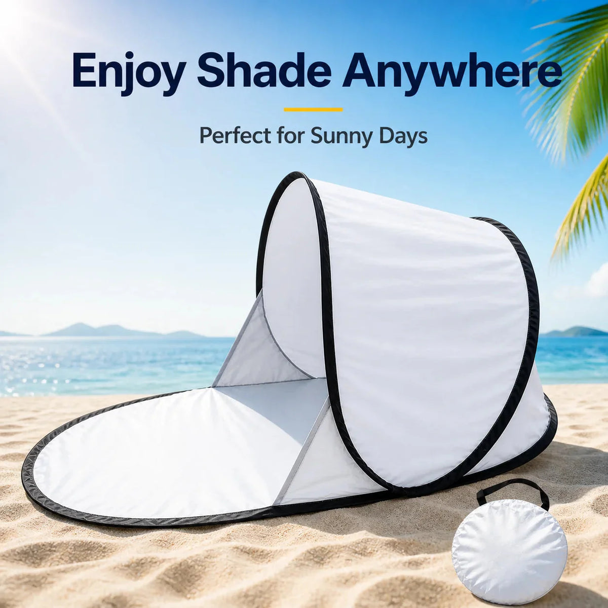Pop-up beach tent with UV protection – sun protection