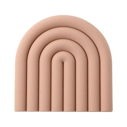 Rainbow Silicone Trivets – 2 Pieces