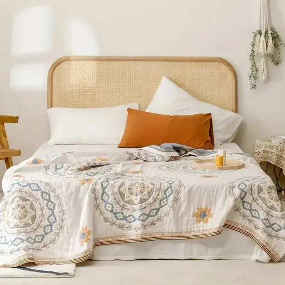 Nordic Boho Bedspread