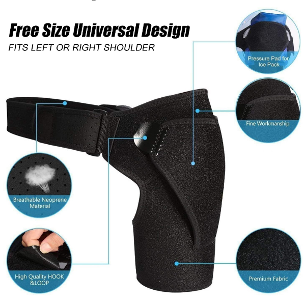 Shoulder Support Brace – Compression Sleeve for Pain