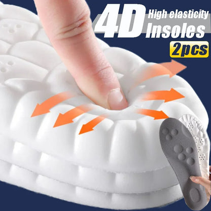 4D Shock-Absorbing Shoe Insoles – Comfort & Arch Support