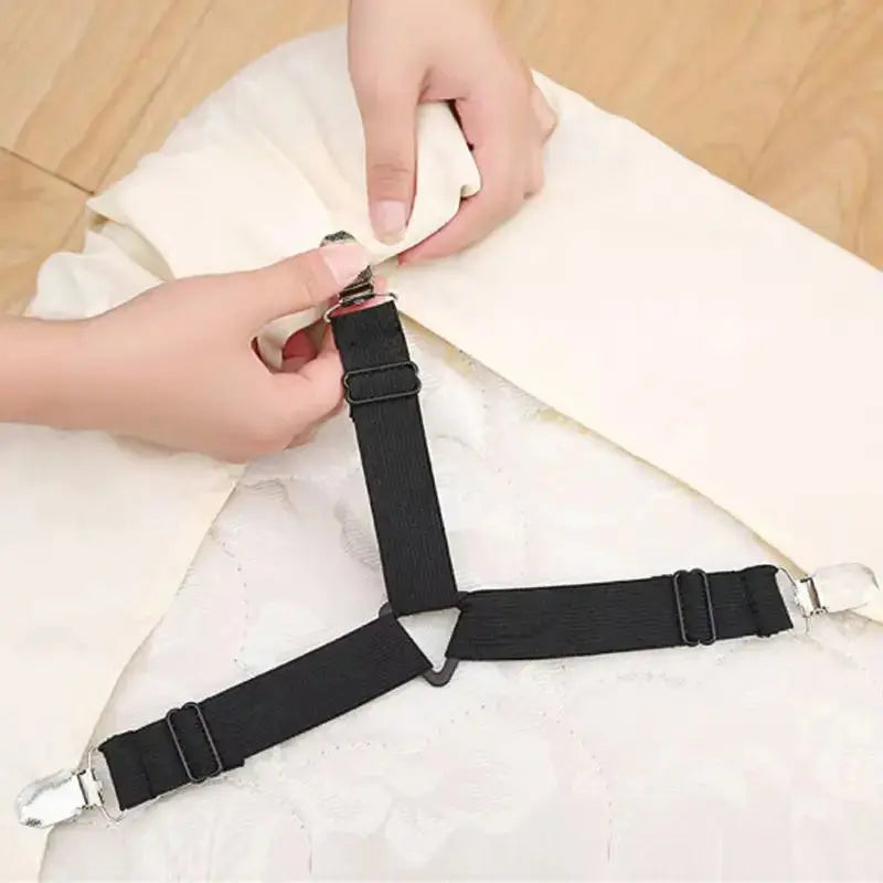 Adjustable Bed Sheet Fastener Straps – 2 Pieces