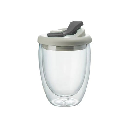 Double Wall Glass Mug Leak Proof Insulated Cup