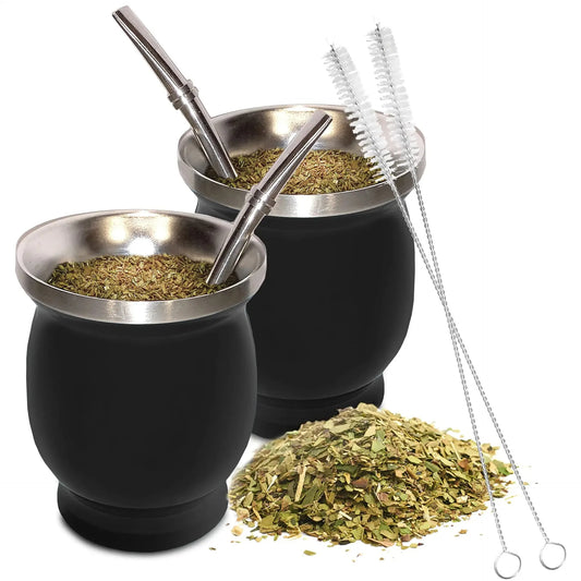 Yerba Mate Cup with Straw for Traditional Tea Drinking