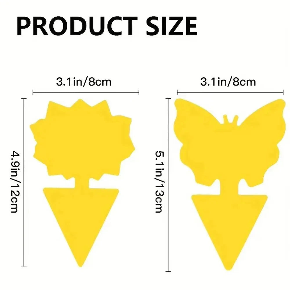 Yellow Sticky Traps Butterfly – 2 Shapes, cm
