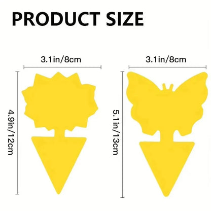 Yellow Sticky Traps Butterfly – 2 Shapes, cm