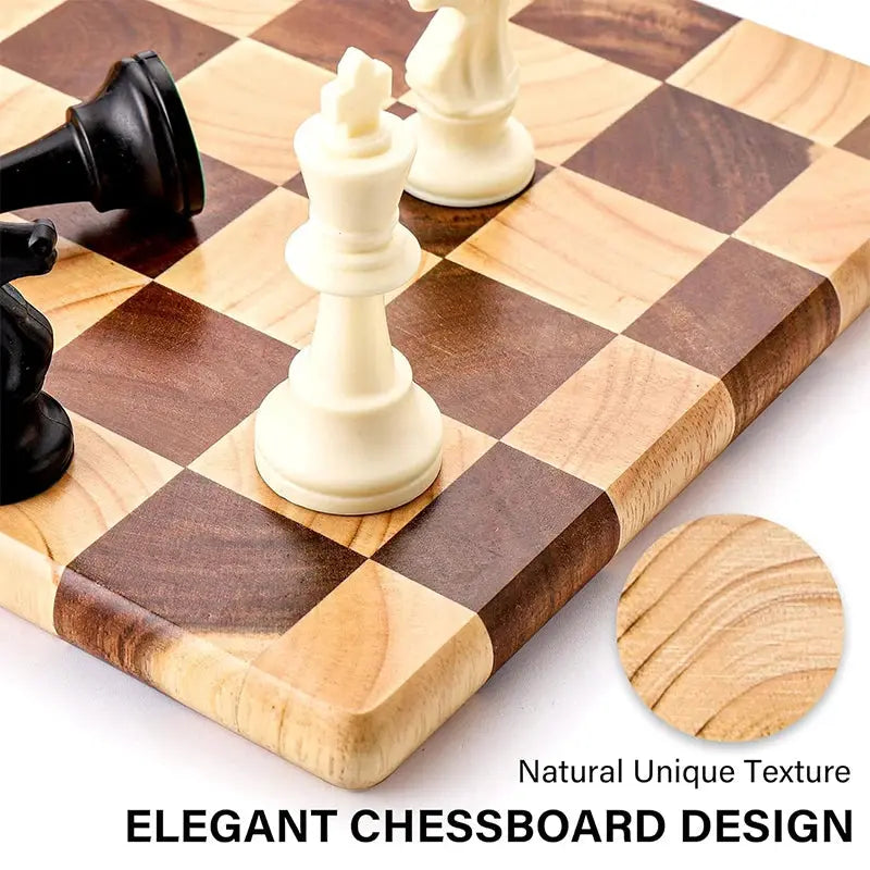 Checkered Wood Cutting Board