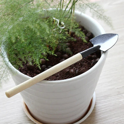 Mini Gardening Tool Set with Wooden Handles