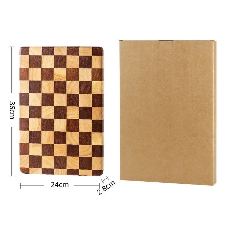 Checkered Wood Cutting Board