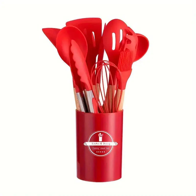 Silicone Kitchen Utensils Set – 12 Pieces