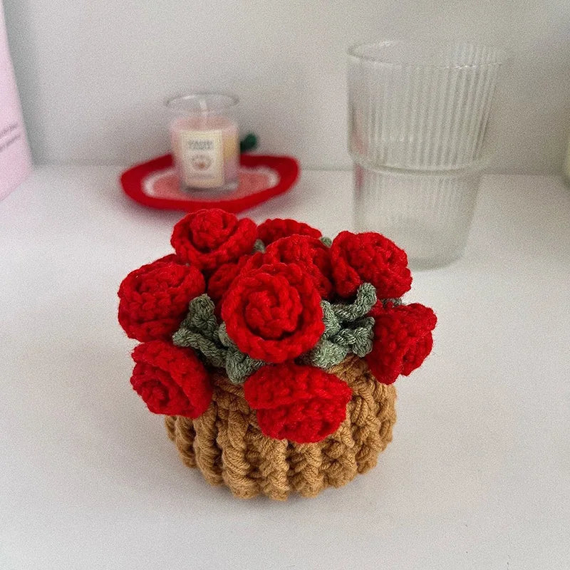 Rose Crochet Coaster