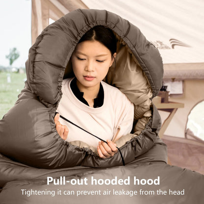 Camping Sleeping Bag 100 cm Wide for 4 Seasons
