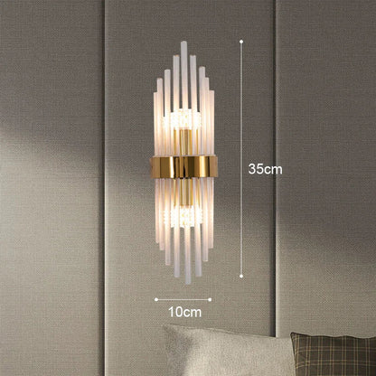 Gold LED Wall Lamp Elegant Indoor Lighting