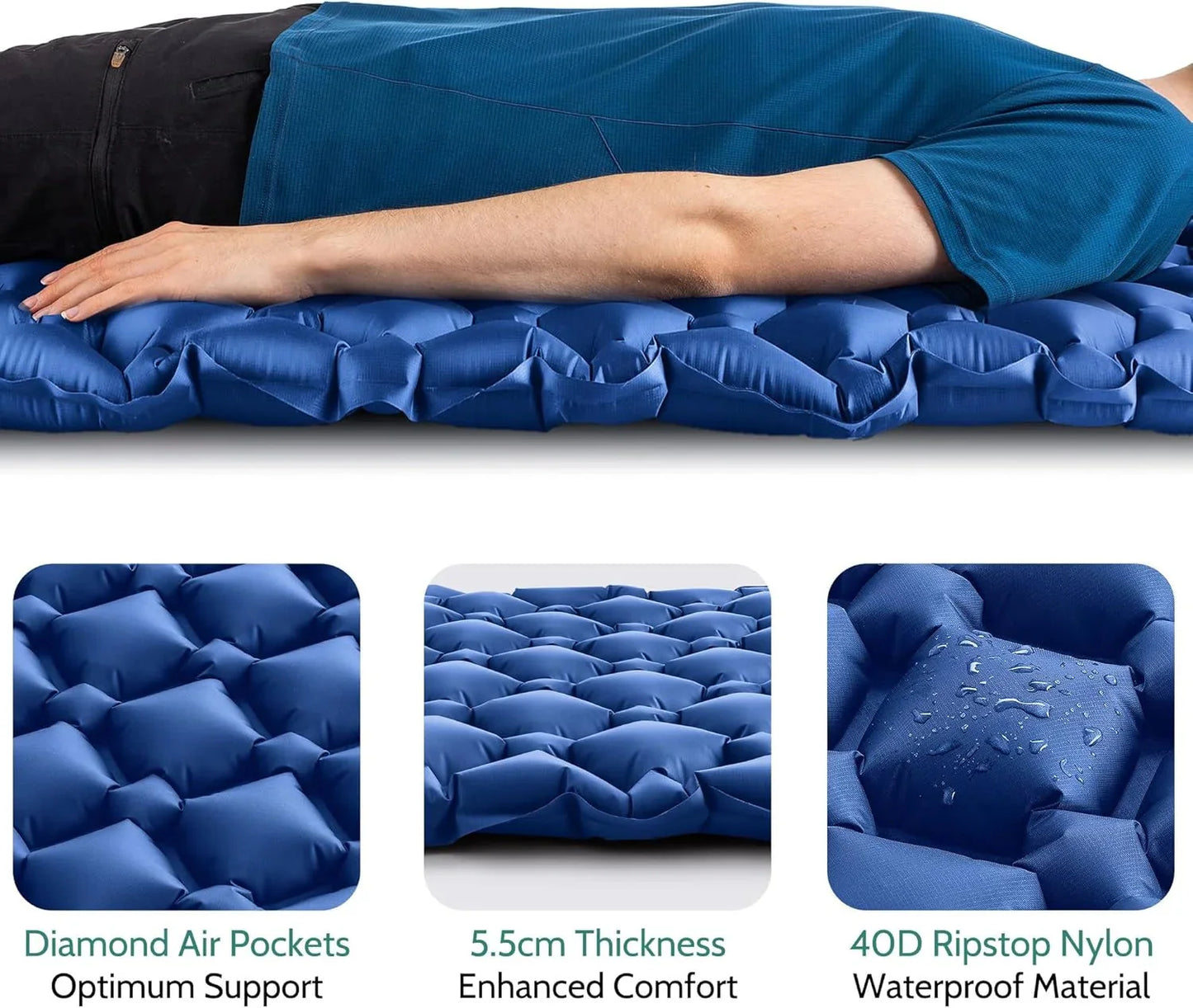 Inflatable Camping Sleeping Pad cm Ultralight