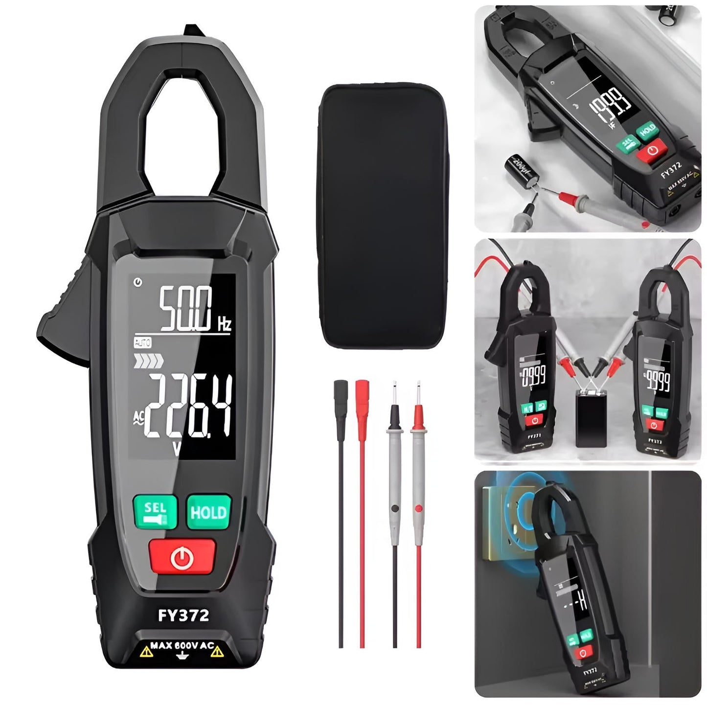 Digital AC/DC Clamp Meter Multimeter