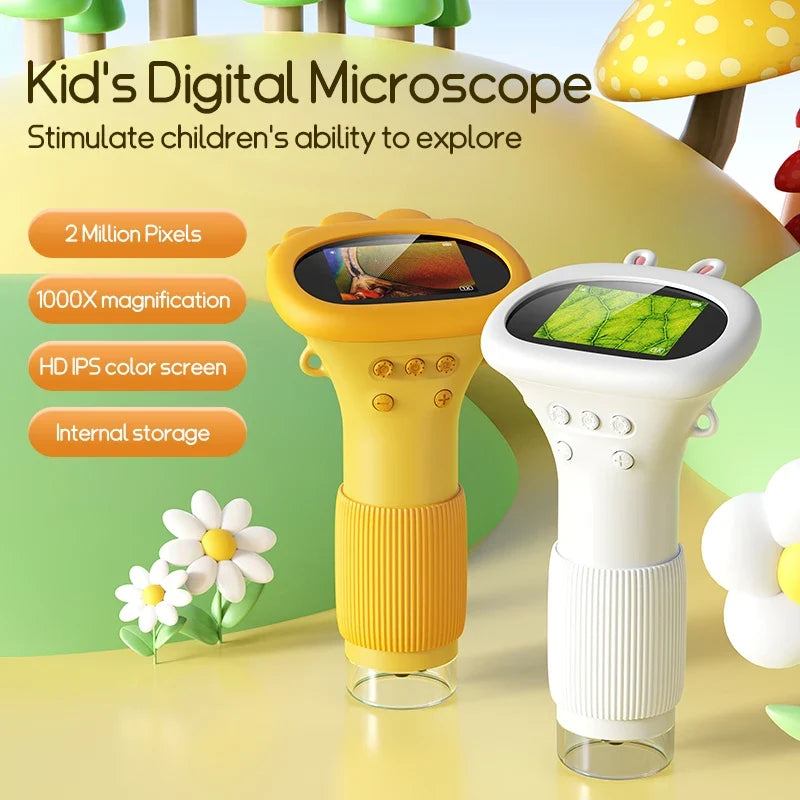 1000X Handheld Kids' Microscope – 2-Inch STEM Pocket Scope