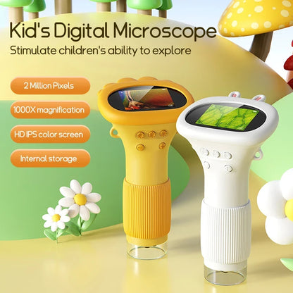 1000X Handheld Kids' Microscope – 2-Inch STEM Pocket Scope