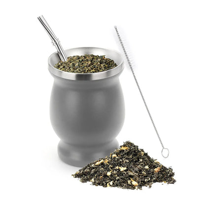 Yerba Mate Cup with Straw for Traditional Tea Drinking
