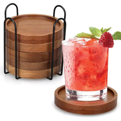 Wooden Drink Coasters – 4 Pieces