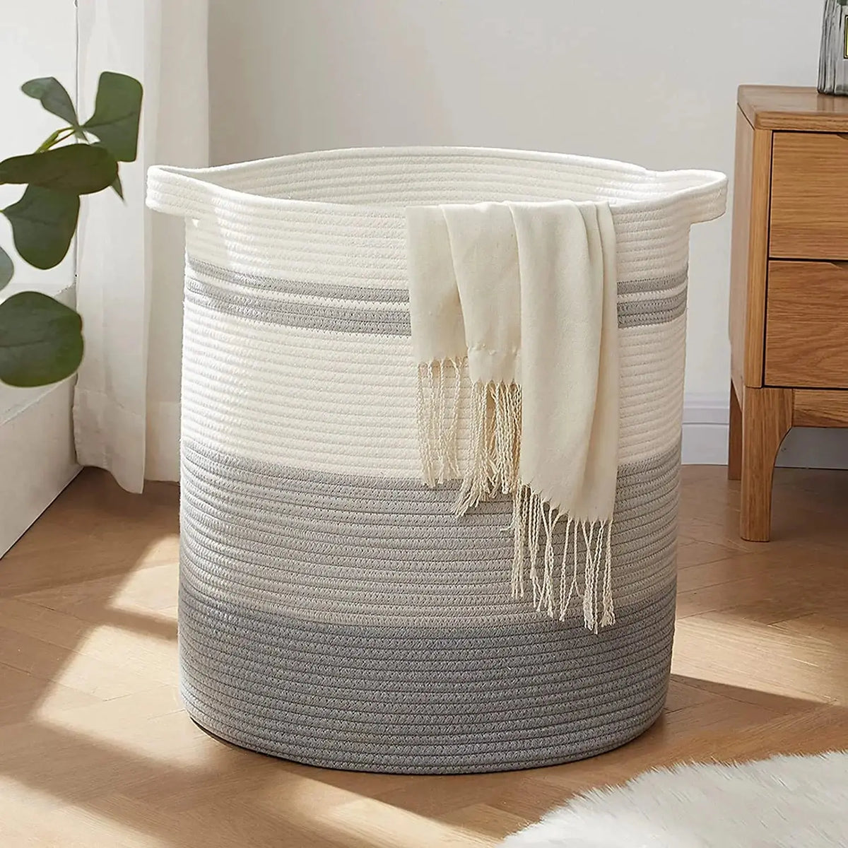 Woven Laundry Storage Basket