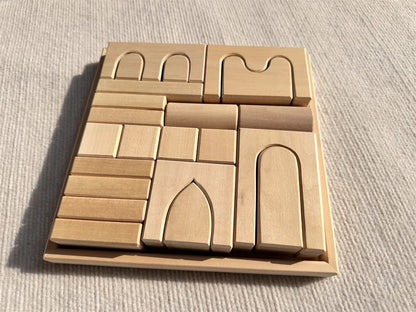Large Wooden Stacking Blocks for Creative Building Play