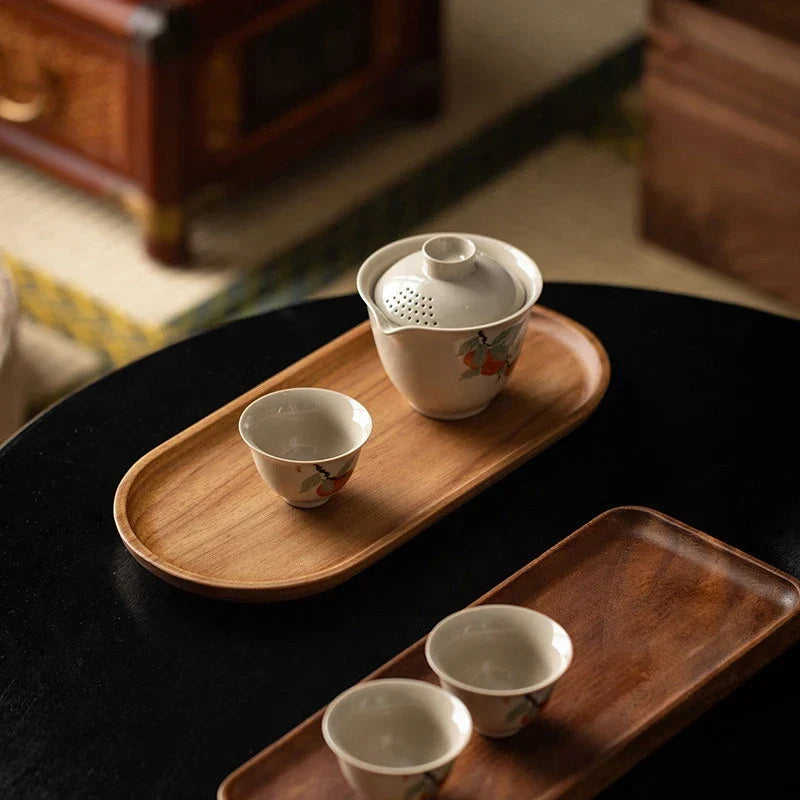 Wooden Serving Tray – 3 Pieces