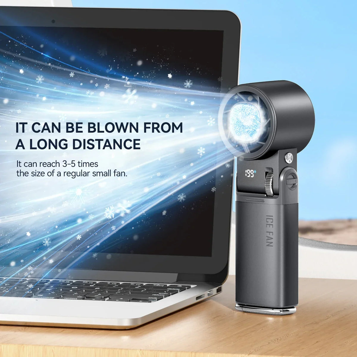 Rechargeable Handheld Fan with Cooling Plate – 6000 mAh