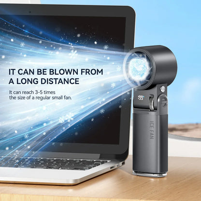 Rechargeable Handheld Fan with Cooling Plate – 6000 mAh